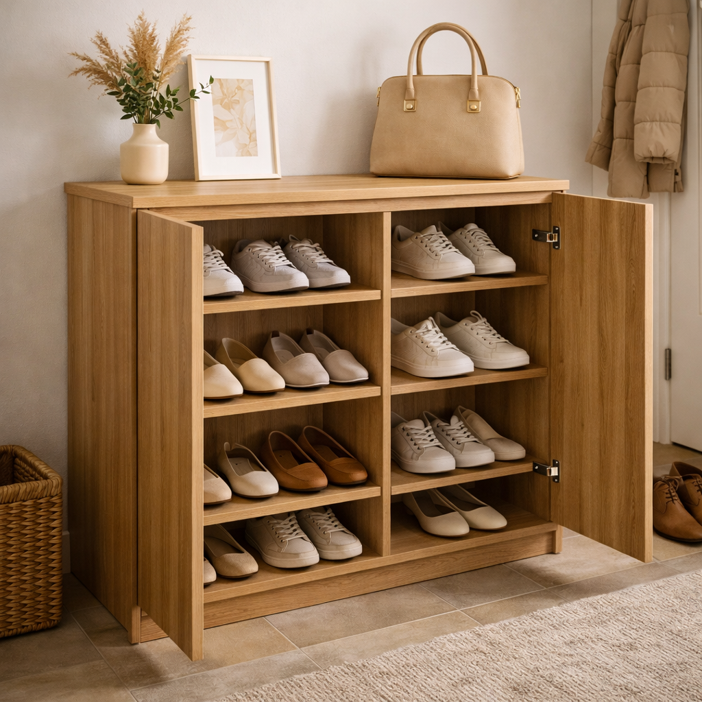 جا کفشی چوبی مدل Elegant Oak