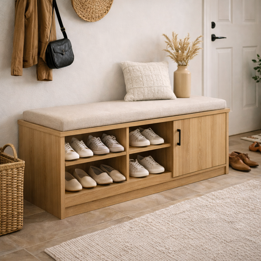 جا کفشی نشیمن‌دار مدل Bench Plus