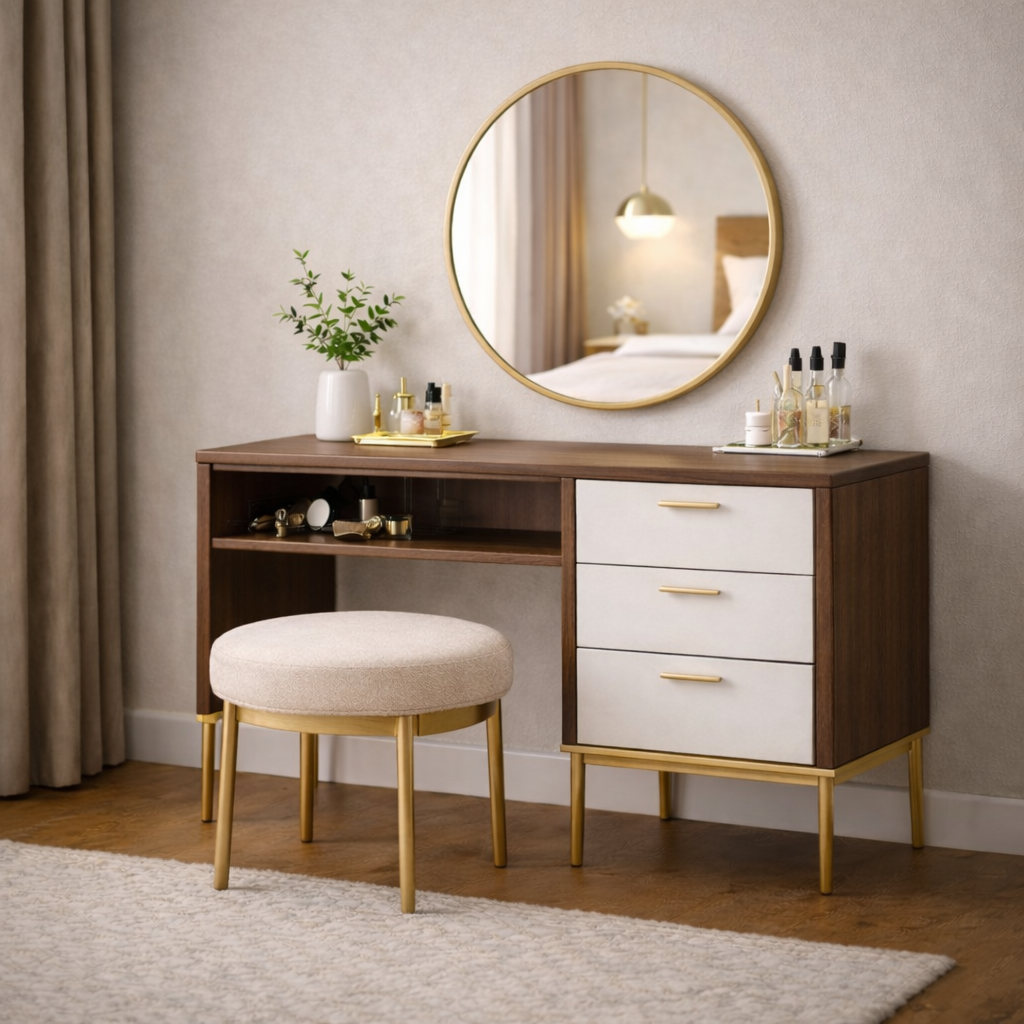 میز آرایش مدل گلدن رز (Golden Rose)