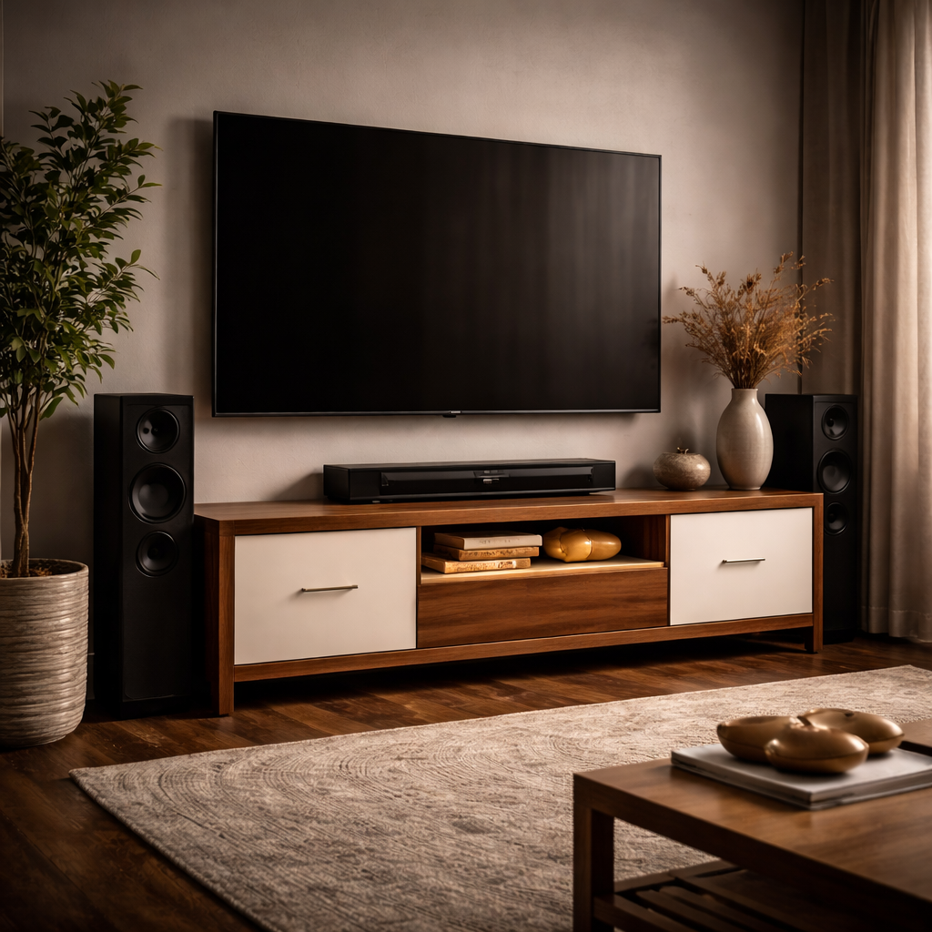 میز LCD پایه‌دار مدل کلاسیک مدرن